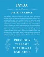 Jayda custom name art showing meaning and origin in blue