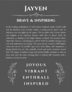 Jayven personalized name art with origin story in gray