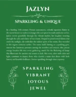 Jazlyn custom name print for wall display in dark green