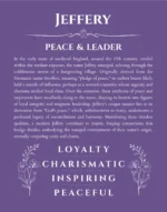 Jeffery custom name meaning print in purple