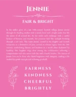 Jennie name meaning gift print in pink