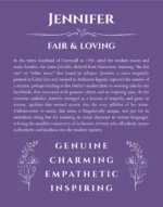 Jennifer name meaning gift print in purple