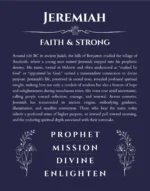 Jeremiah custom name meaning print in navy blue