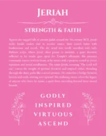 Jeriah custom name meaning print in pink