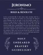 Jeronimo custom name print for wall display in navy blue