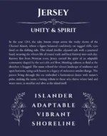 Jersey custom name print for wall display in navy blue