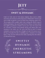 Jett personalized wall art with the story of your name in purple