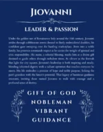 Jiovanni name meaning gift print in deep blue