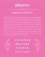 Jiraiya custom name print for wall display in pink