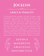 Jocelyn custom name print for wall display in pink