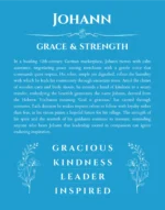 Johann name meaning gift print in blue