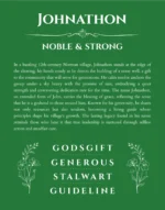 Johnathon custom name meaning print in dark green