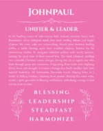 Johnpaul personalized name meaning print in pink
