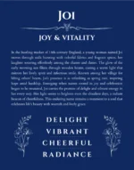 Joi custom name meaning print in deep blue