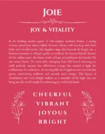 Joie personalized name meaning print in red