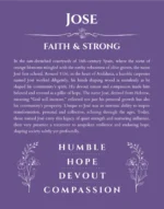 Jose personalized name meaning print in purple
