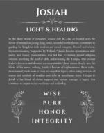 Josiah personalized wall art with the story of your name in gray