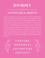 Journey personalized wall art with the story of your name in pink