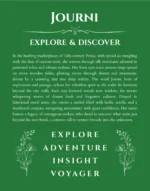 Journi name meaning wall art by Get Your Story in dark green