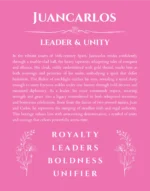 Juancarlos name meaning wall art by Get Your Story in pink