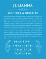 Julianna name meaning wall art by Get Your Story in blue