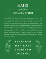 Kairi personalized name meaning print in dark green