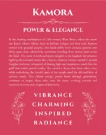 Kamora personalized wall art with the story of your name in red
