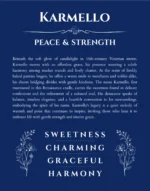 Karmello custom name meaning print in deep blue