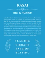 Kasai name meaning wall art by Get Your Story in blue