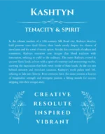 Kashtyn custom name art showing meaning and origin in blue