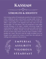 Kassian custom name art showing meaning and origin in purple