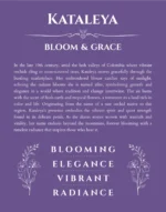 Kataleya personalized name meaning print in purple
