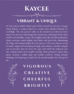 Kaycee custom name meaning print in purple