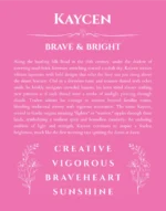 Kaycen personalized name meaning print in pink