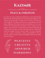 Kazimir name origin print with meaning and traits in red