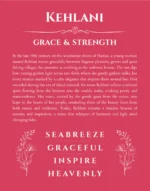 Kehlani name origin print with meaning and traits in red