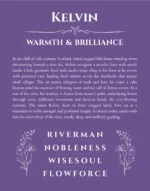 Kelvin custom name print for wall display in purple