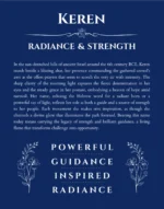Keren name origin print with meaning and traits in deep blue