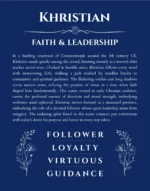 Khristian custom name meaning print in deep blue
