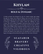 Khylan custom name print for wall display in navy blue