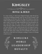 Kingsley name meaning gift print in gray