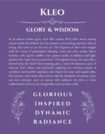 Kleo personalized name meaning print in purple