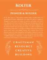 Kolter custom name print for wall display in orange
