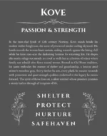 Kove personalized wall art with the story of your name in gray