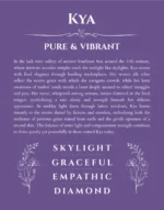 Kya personalized wall art with the story of your name in purple