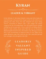 Kyran name origin print with meaning and traits in orange
