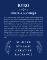Kyro name meaning wall art by Get Your Story in deep blue