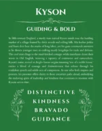 Kyson custom name print for wall display in dark green