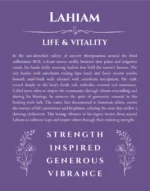 Lahiam name origin print with meaning and traits in purple