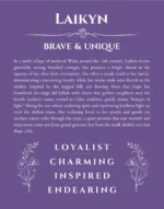 Laikyn name meaning gift print in purple